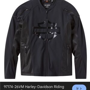 Harley-Davidson Black Performance Riding Jacket with Gloss Logo